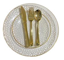 Kit Mesa Posta Jantar 12 Pratos Acrílico 25Cm + 18 Talheres Kit Mesa Posta Jantar 12 Pratos Acrílico 25Cm + 18 Talheres