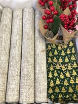 Kit Mesa Posta Jogo Americano Completo Decor Natal 8 Lugares