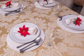 Kit mesa posta Magic - 6 lugares Jogo completo de Sousplat 30 peças