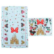 Kit Mesa Posta Natal 10 Peças Jogo Americano Trilhos de Mesa Disney Para 6 à 8 Lugares