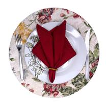 Kit Mesa Posta Sousplat Completo Premium com 4 Capas, 4 Base MDF, 4 Guardanapo e 4 Porta Guardanapo Kit Mesa Posta Sousplat Completo Premium com 4 Capas, 4 Base MDF, 4 Guardanapo e 4 Porta Guardanapo