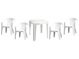 Kit Mesa Quadrada Polipropileno Tramontina