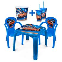 Kit Mesinha + 2 Cadeira + Balde + 2 Copos Reto - PAI