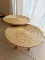 Kit mesinha de centro sisal natural