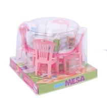 KIT Mesinha de Plástico Para Bonecas 15 Pçs Mini - 56493 - ARK