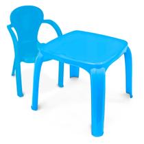 Kit Mesinha Infantil + 1 Cadeira Infantil - Sem Estampa - PAI Kit Mesinha Infantil + 1 Cadeira Infantil - Sem Estampa - PAI