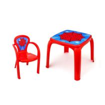 Kit Mesinha Infantil E 1 Cadeiras Menino Aranha Homem Usual Kit Mesinha Infantil E 1 Cadeiras Menino Aranha Homem Usual