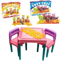 Kit Mesinha Rosa Tritec com Meu Chazinho e Meu Jantarzinho