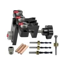 Kit Mestre De Gabarito Universal 3 Em 1 Para Marcenaria, Gabarito Para Cavilhas E Guias De Furação Kit Mestre De Gabarito Universal 3 Em 1 Para Marcenaria, Gabarito Para Cavilhas E Guias De Furação