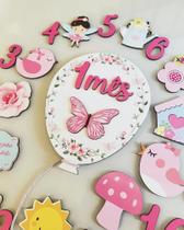 Kit Mesversário Balão Jardim Encantado