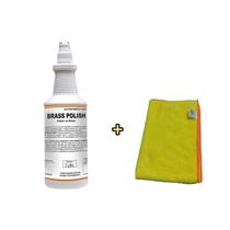 Kit Metais Brilhando Polidor de Metais+Pano Microfibra 40x60 Kit Metais Brilhando Polidor de Metais+Pano Microfibra 40x60