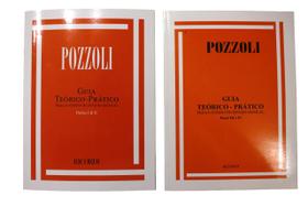 Kit Método de Ensino Completo Pozzoli Guia Teórico Prático Parte 1 e 2 + Parte 3 e 4 Ensino do Ditado Musical - Ricordi
