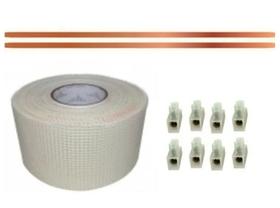 Kit Metros Eletrofita 2 Pistas Conector Fita Elétrica 20a