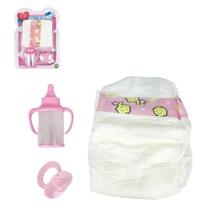 Kit Meu Bebê para Bonecas 3761 Ark Brasil - 3 Peças Kit Meu Bebê para Bonecas 3761 Ark Brasil - 3 Peças