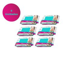 kit Meu Bebê Toalhas Umedecidas Extrato de Erva Doce e Camomila com 6 PACOTES