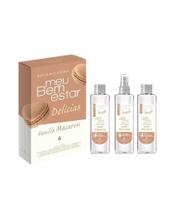 Kit Meu Bem Estar Delícias Vanilla Macarron Splash+Hidratante+Sabonete