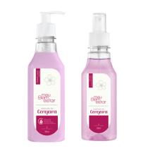 Kit Meu Bem Estar Esplendor de Cerejeira Hidratante + Body Splash Água De Cheiro Leve Floral Suave