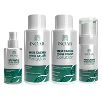 Kit Meu Cacho Meu Crush Solution com Shampoo, condicionador, Mousse e Óleo de tratamento Inoar