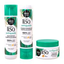 Kit Meu Liso Jaborandi Prevenção de Queda do cabelo Salon Line