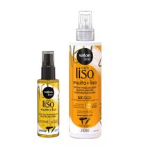 Kit Meu Liso Muito + liso Salon Line Spray + Óleo de tratamento