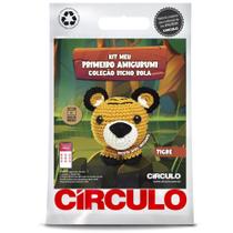 Kit Meu Primeiro Amigurumi Bicho Bola Círculo - Tigre Kit Meu Primeiro Amigurumi Bicho Bola Círculo - Tigre