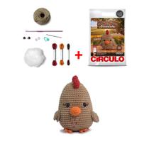 Kit Meu Primeiro Amigurumi - Coleção Fazendinha - Circulo (receita com todo material)