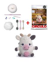 Kit Meu Primeiro Amigurumi Coleção Fazendinha Circulo Und - Vaquinha Kit Meu Primeiro Amigurumi Coleção Fazendinha Circulo Und - Vaquinha