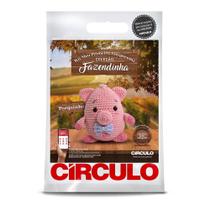 Kit Meu Primeiro Amigurumi Fazendinha Círculo - Porquinho