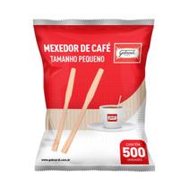 Kit Mexedor Madeira 9cm Biodegradável Café Curto - 1.000un