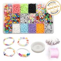 Kit Miçanga Diversos Bijuteria Strap Phone 1600 Pçs + Caixa Divisória