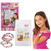 Kit Miçanga Infantil Colorida Kit Pop Trend Biju - Dm Toys