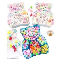 Kit Miçanga Infantil completo Para Pulseira e acessórios Ursinho Candy
