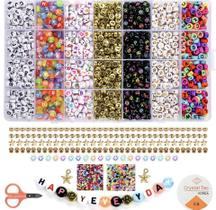 Kit Miçanga Infantil Para Montar Pulseiras Color 2.610 Peças - Doce Ternura