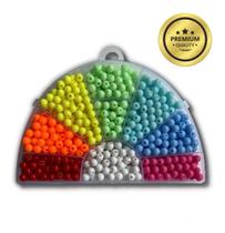 Kit Miçanga Infantil Para Pulseiras Com 660 Peças Arco Iris