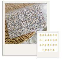 Kit Miçanga Letras A a Z Separadas Organizador 650/1300pçs Missanga Alfabeto Bijuteria Artesanato