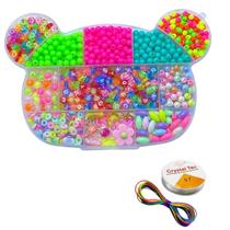 Kit Miçanga Montagem Bijuteria Pulseira Colar Infantil 1500pçs Escolha o Modelo Kit Miçanga Montagem Bijuteria Pulseira Colar Infantil 1500pçs Escolha o Modelo