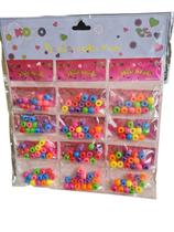 Kit Miçanga Pacote de Terere de cabelo colorido 140un