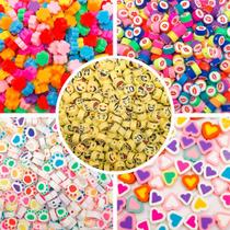 Kit Miçanga Passante Fimo 10mm Variados 150pçs 90g Kit Miçanga Passante Fimo 10mm Variados 150pçs 90g