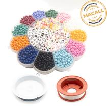 Kit Miçanga Pulseira Colar Choker 2900pçs Infantil Bijuteria