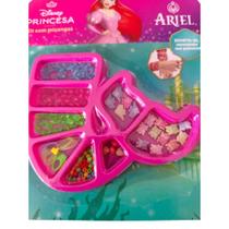 Kit Miçangas 100 peças Princesas Disney Coleção Princesas Ariel - Etitoys