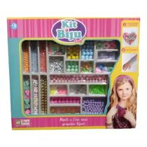 Kit Miçangas Biju Fazer Pulseiras E Colar Infantil Grande Kit Miçangas Biju Fazer Pulseiras E Colar Infantil Grande