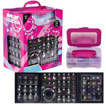 Kit Miçangas Collection Conjunto Pulseira Colar Bijuteria Infantil Montar Porta Jóia Castela Kit Miçangas Collection Conjunto Pulseira Colar Bijuteria Infantil Montar Porta Jóia Castela