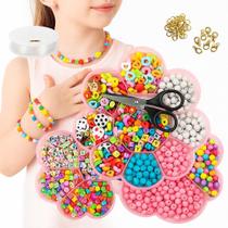 Kit Micangas Coloridas Infantil Para Criar Pulseiras Montar Bijus Artesanato Maleta 3 Andares Completa Mais de 2900 Pçs Kit Micangas Coloridas Infantil Para Criar Pulseiras Montar Bijus Artesanato Maleta 3 Andares Completa Mais de 2900 Pçs