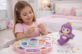 Kit Miçangas com Sereia Infantil