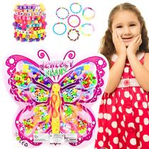 Kit Miçangas E Acessórios Coloridas P/ Montar Pulseiras 210 Peças