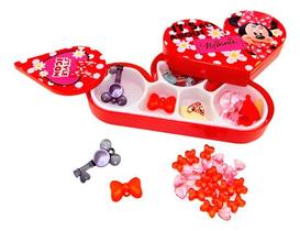 Kit Micangas Estojo de Coracao de Luxo Minnie Disney Toyng - 24727