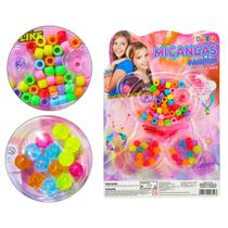 Kit Miçangas Fashion 72 Peças Coloridas para Pulseira Colare e Bijuteria Infantil lembrancinha festa Kit Miçangas Fashion 72 Peças Coloridas para Pulseira Colare e Bijuteria Infantil lembrancinha festa
