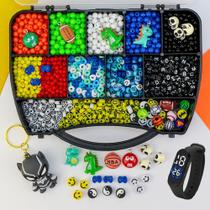 Kit Miçangas Infantil Menino Com 2300 Pçs Pulseiras - Anita Recreativos