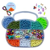 Kit Miçangas Infantil Menino p/ Fazer Pulseiras e Bijuterias