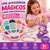 Kit Miçangas Infantil Sereia para Fazer Pulseiras e Colares Kit Miçangas Infantil Sereia para Fazer Pulseiras e Colares